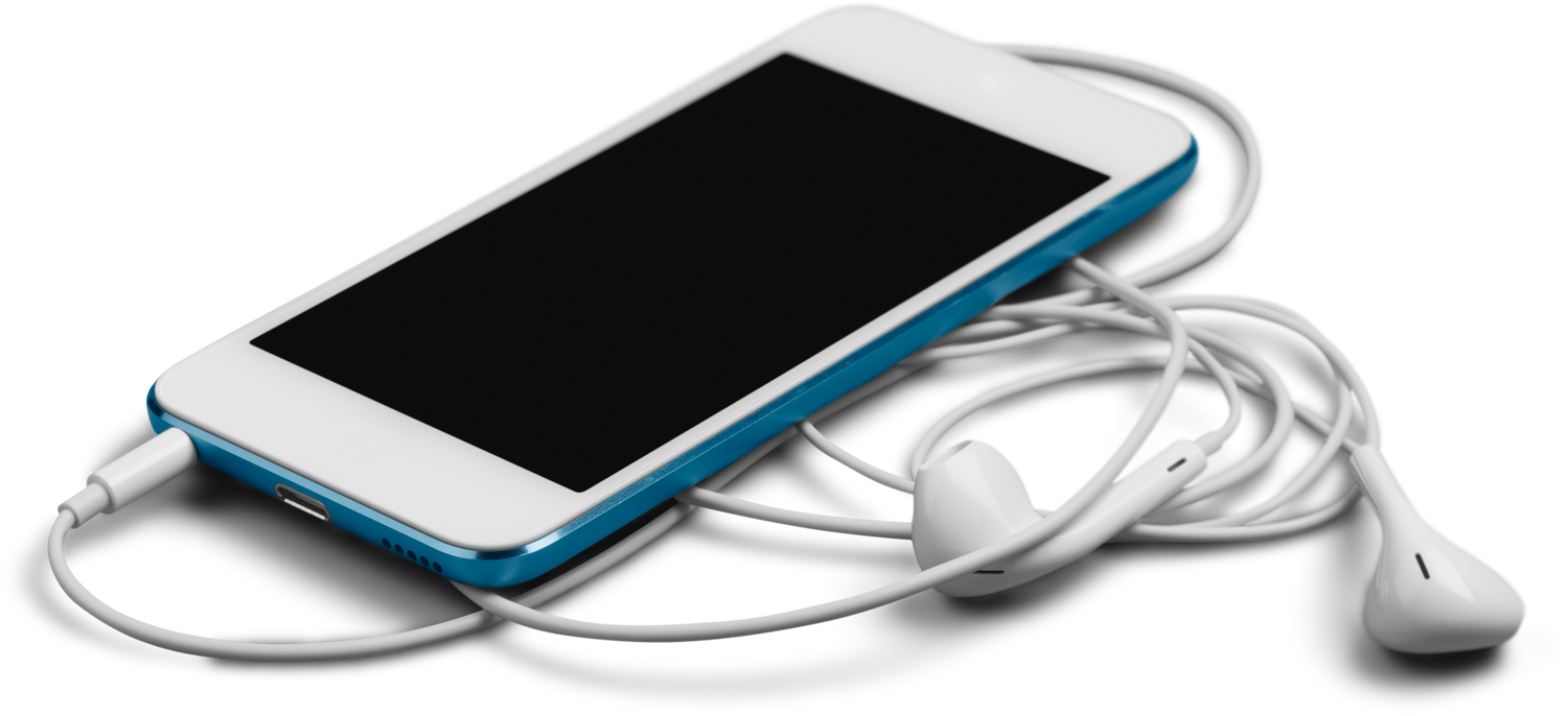 Smartphone with Earphones